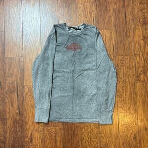 Harley Davidson Retro Y2K Distressed Heritage Fask Track Long Sleeve